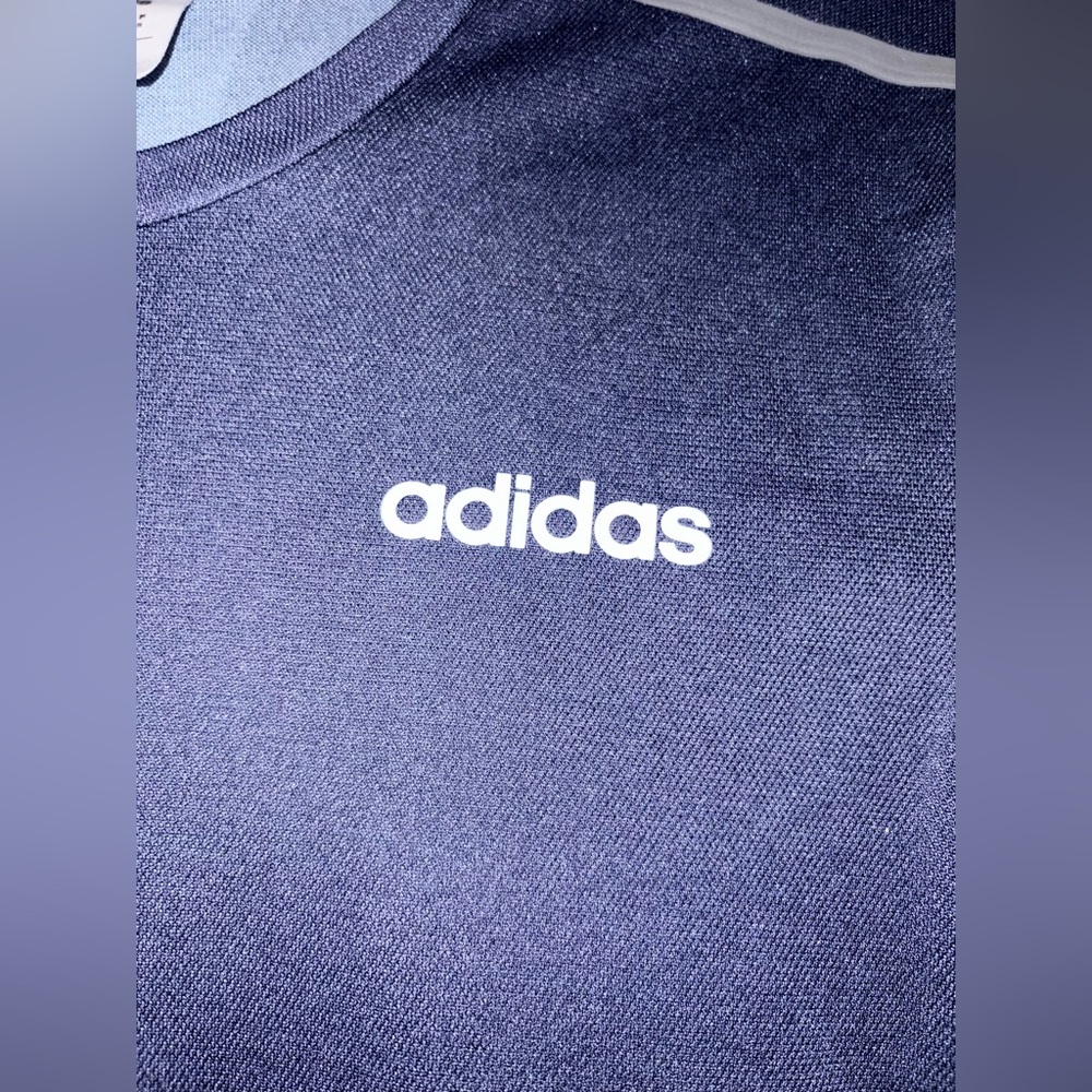 ADIDAS Men Size Small Blue Freedom To Move Tee Short Sleeve UPF 25 Top - Picture 4 of 7